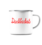 Dankbarkeit - Emaille Tasse (Silber)