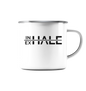 IN HALE - EX Hale - Emaille Tasse (Silber)