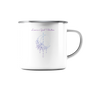 LOVE IS A GOOD VIBRATION  - Emaille Tasse (Silber)