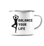 Yoga & Balance - Emaille Tasse