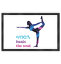 YOGA HEALS THE SOUL  - Fußmatte 60x40c