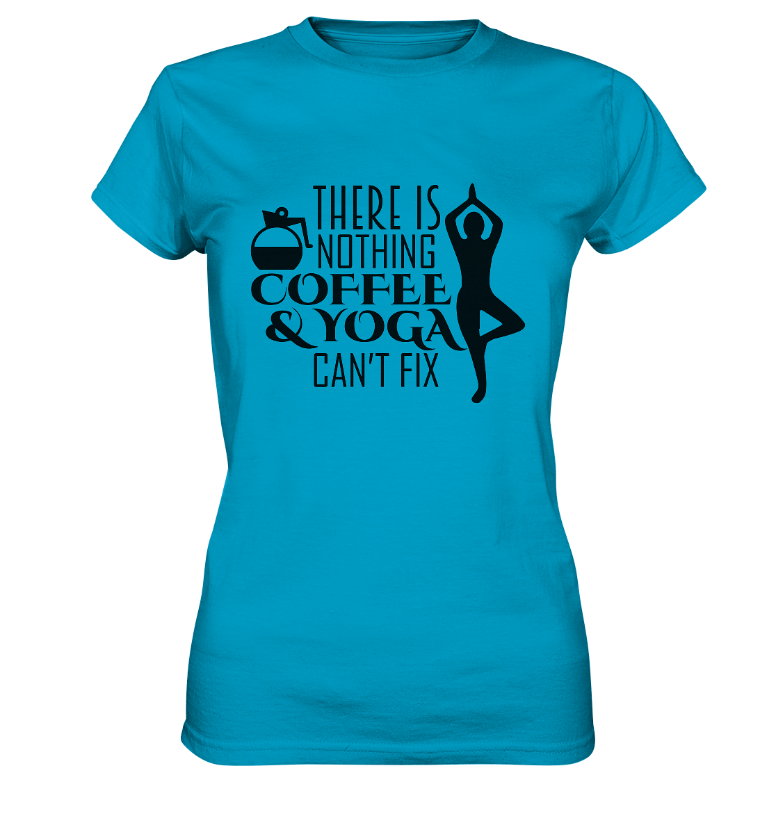 Kaffee & Yoga - Damen T-Shirt