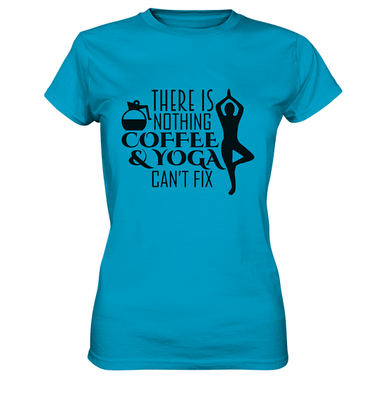 Kaffee & Yoga - Damen T-Shirt