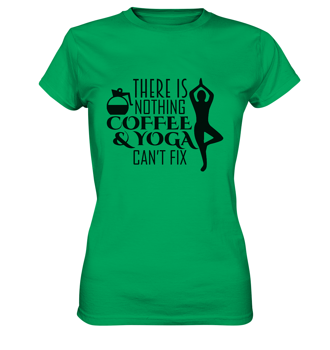 Kaffee & Yoga - Damen T-Shirt