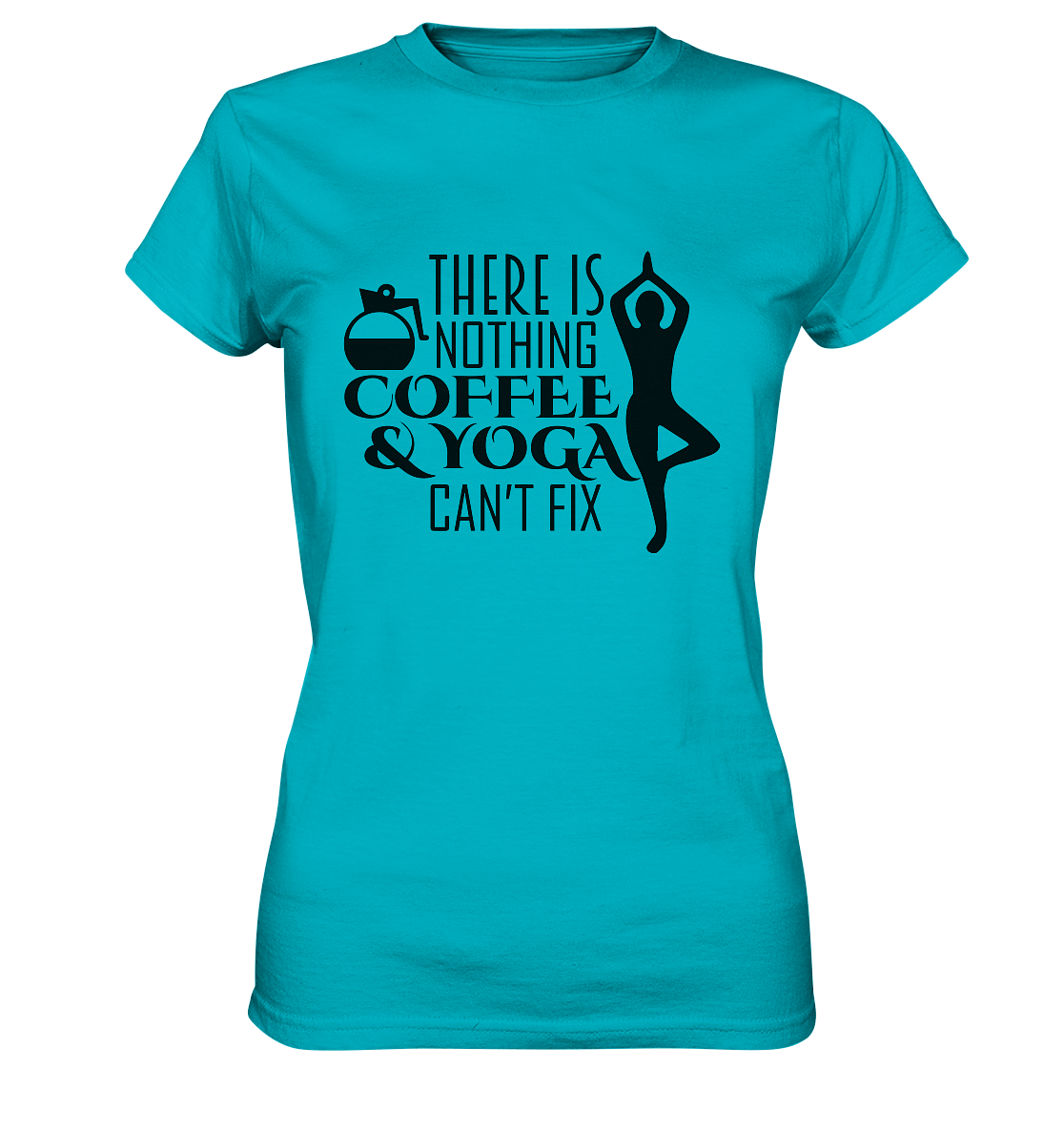 Kaffee & Yoga - Damen T-Shirt