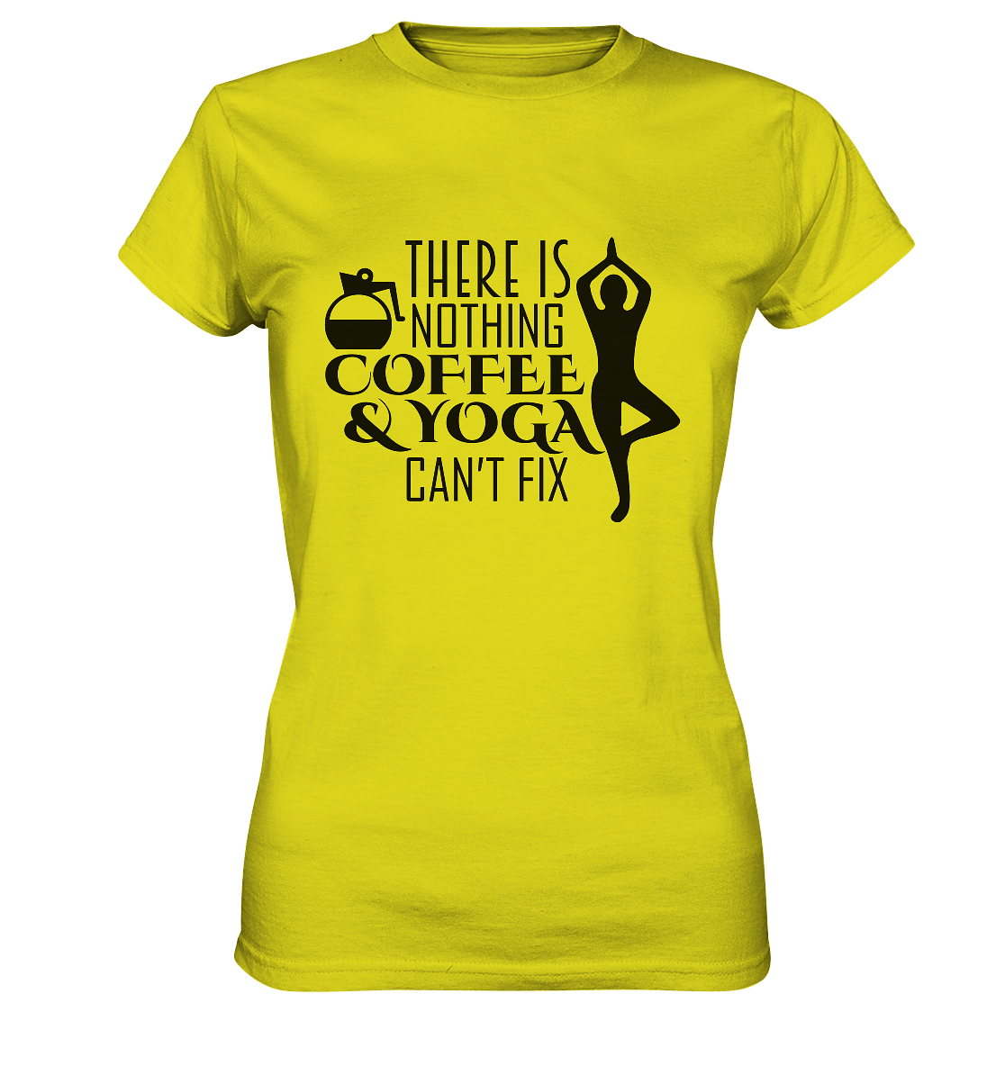 Kaffee & Yoga - Damen T-Shirt