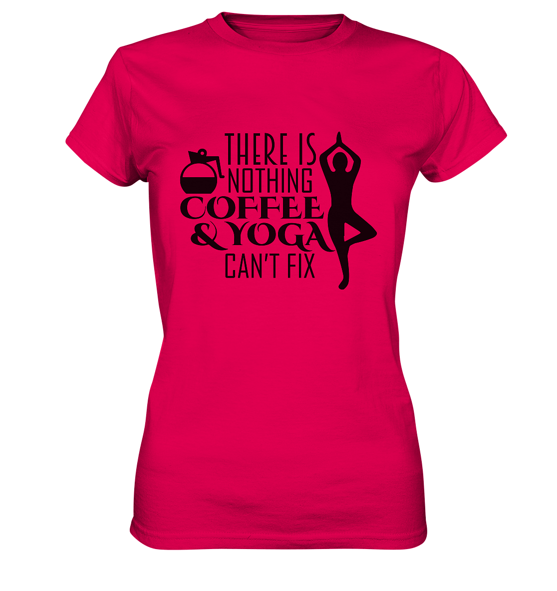 Kaffee & Yoga - Damen T-Shirt