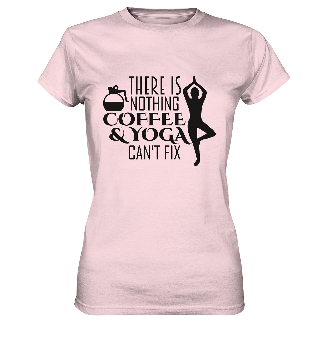 Kaffee & Yoga - Damen T-Shirt