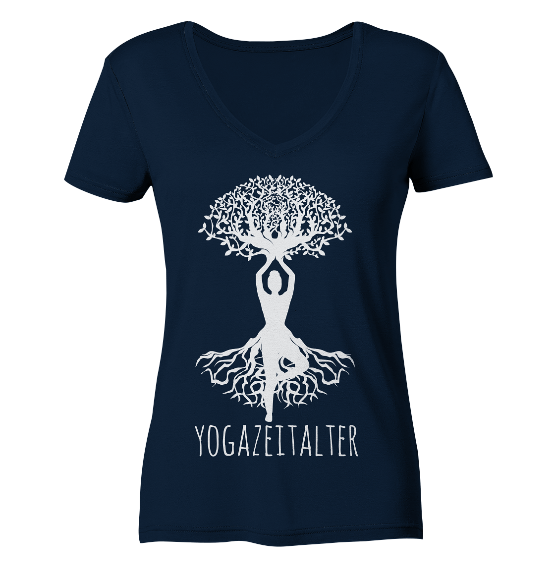 Yogazeitalter - Damen V-Neck Shirt Bio