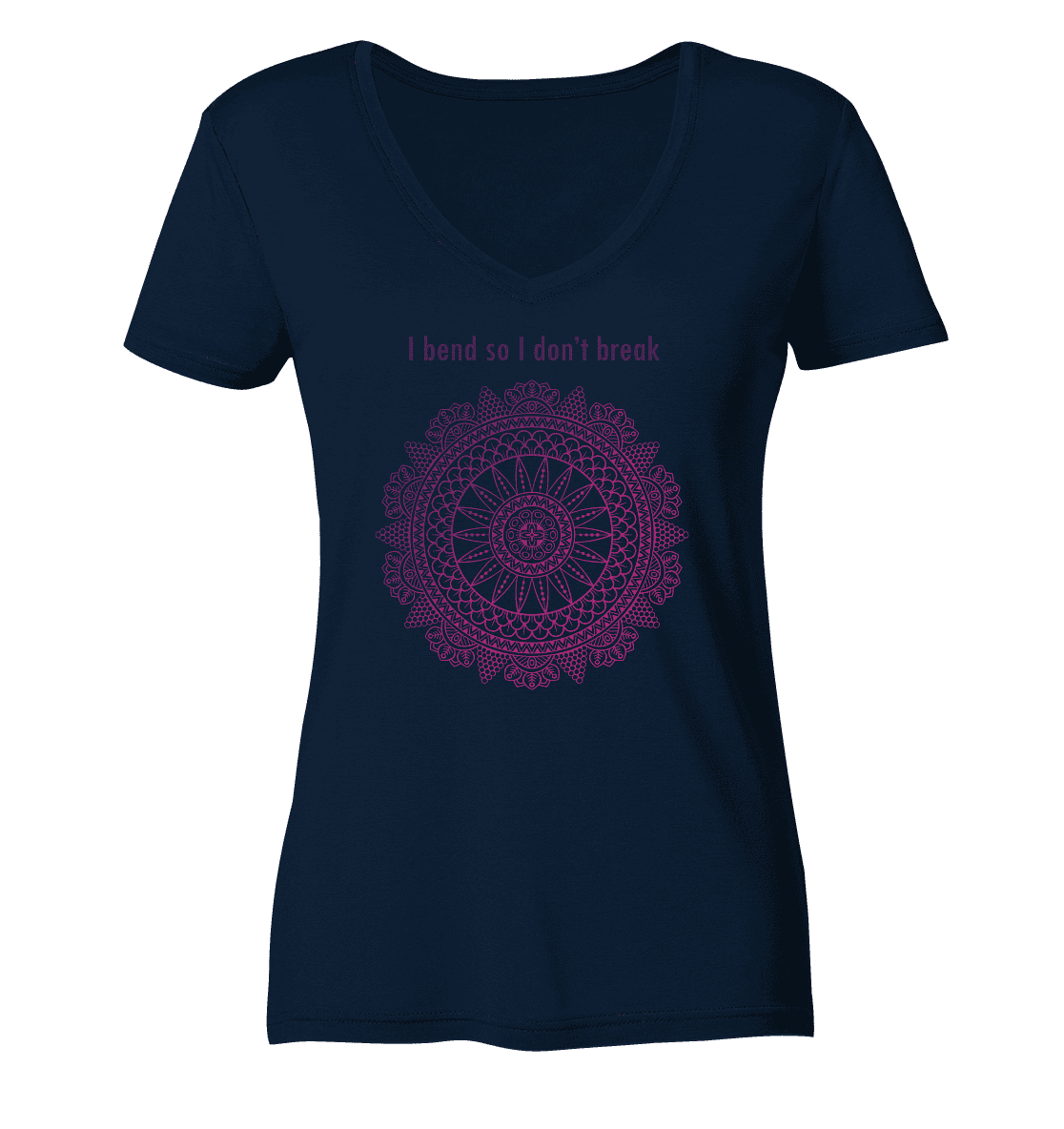 Namaste - I Blend so i don´t break - Damen V-Neck Shirt