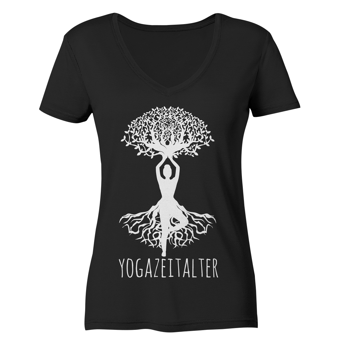 Yogazeitalter - Damen V-Neck Shirt Bio