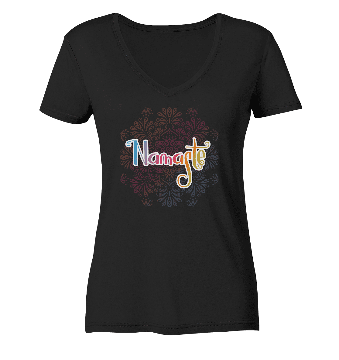 Namaste - für deinen Entspannten Tag - Damen V-Neck Shirt Bio