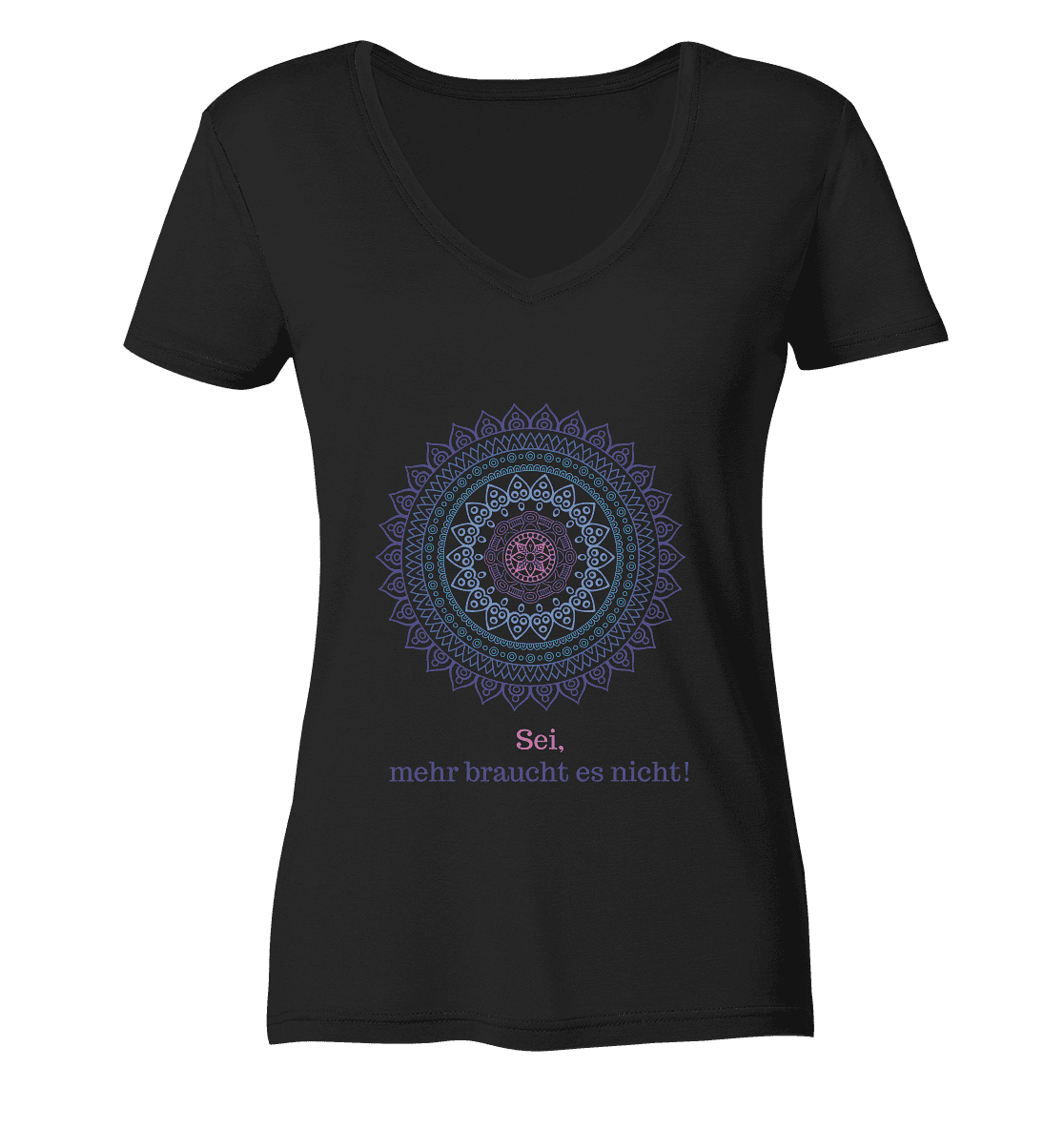 Sei, mehr braucht es nicht! - Calm is a Super Power - Damen V-Neck Shirt