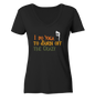 I do Yoga to burn off the crazy - Damen V-Neck Shirt