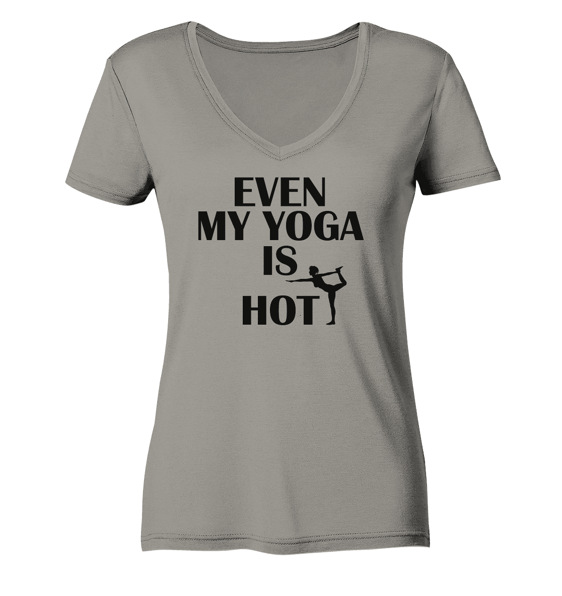 SOGAR MEIN YOGA IST HEIß - Damen V-Neck Shirt