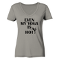 SOGAR MEIN YOGA IST HEIß - Damen V-Neck Shirt