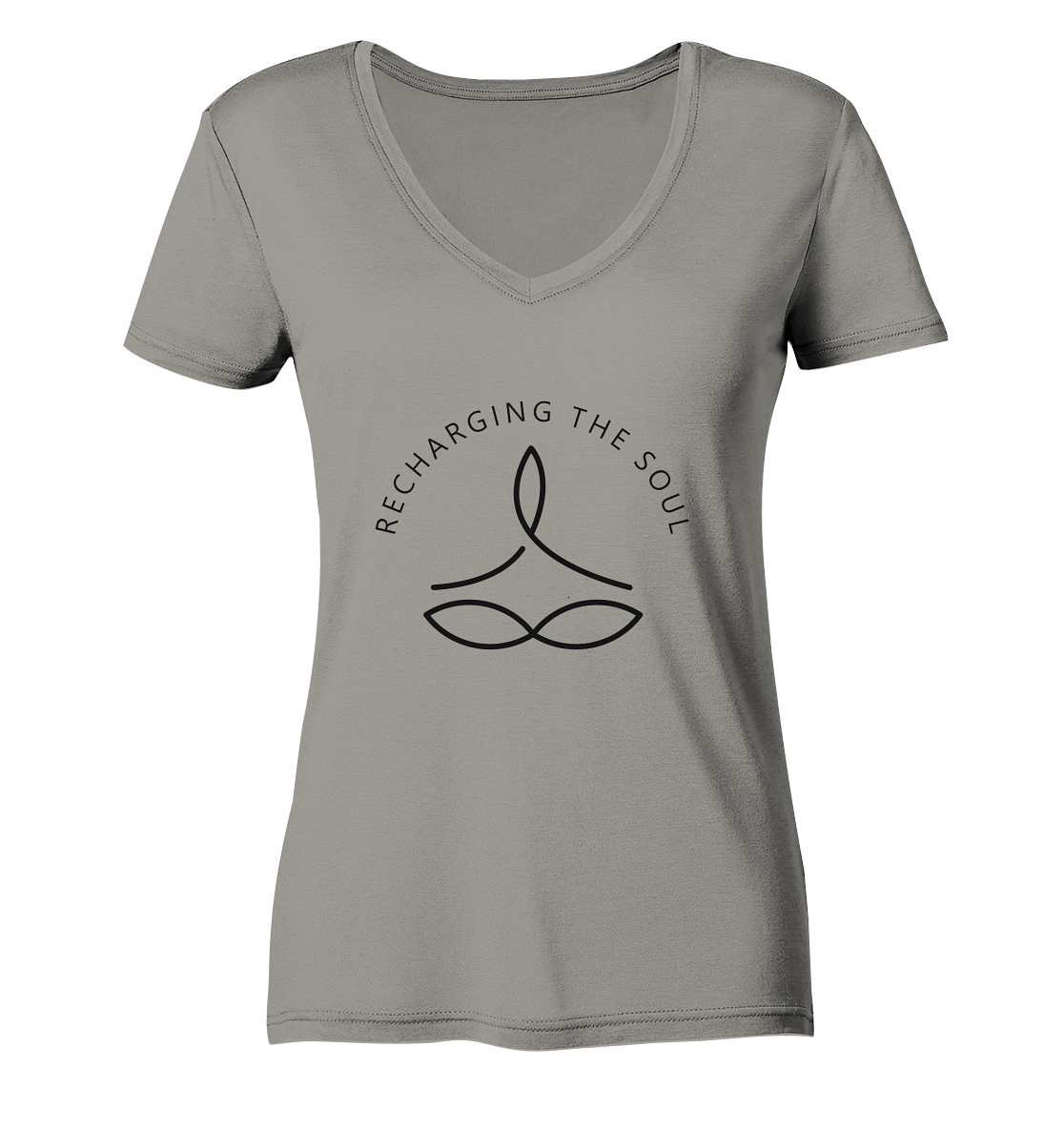 RECHARGING THE SOUL YOGA - AUFLADEN DER SEELE MIT YOGA - Damen V-Neck Shirt