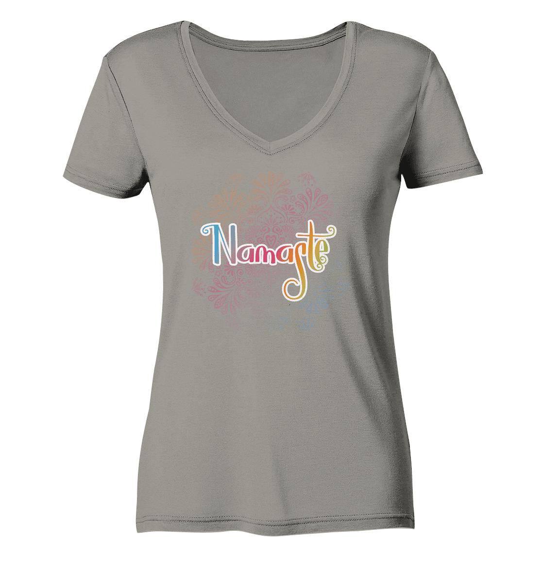 Namaste - für deinen Entspannten Tag - Damen V-Neck Shirt Bio