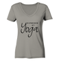 POWERED BY YOGA - Damen V-Neck Shirt Bio