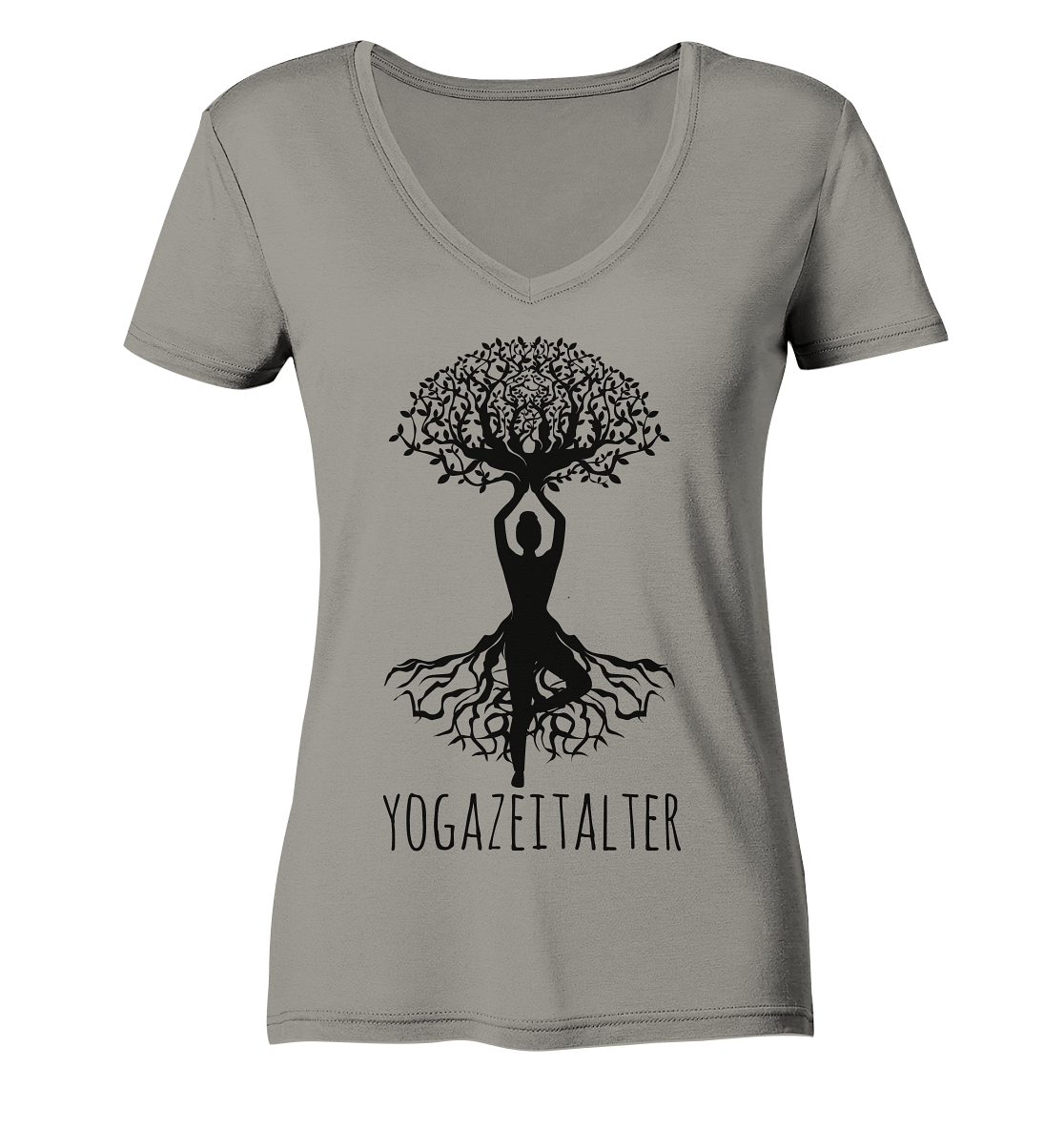 Yogazeitalter - Damen V-Neck Shirt Bio