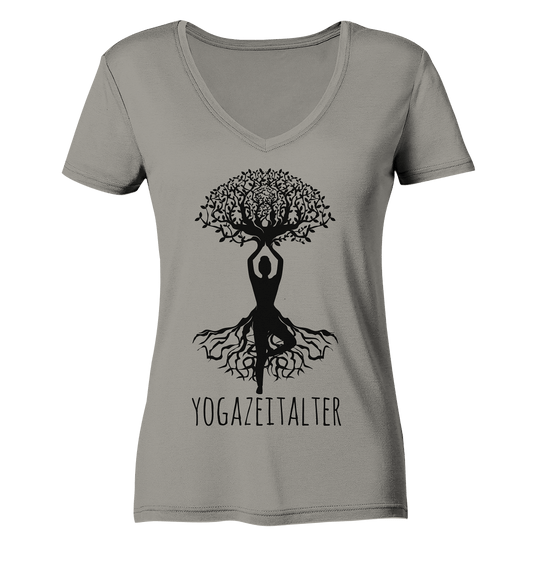 Yogazeitalter - Damen V-Neck Shirt Bio