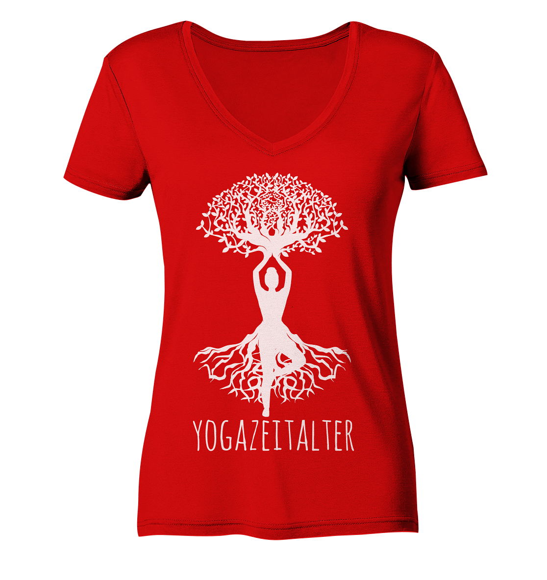 Yogazeitalter - Damen V-Neck Shirt Bio