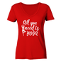 All you nedd is Yoga - Damen V-Neck Shirt Bio