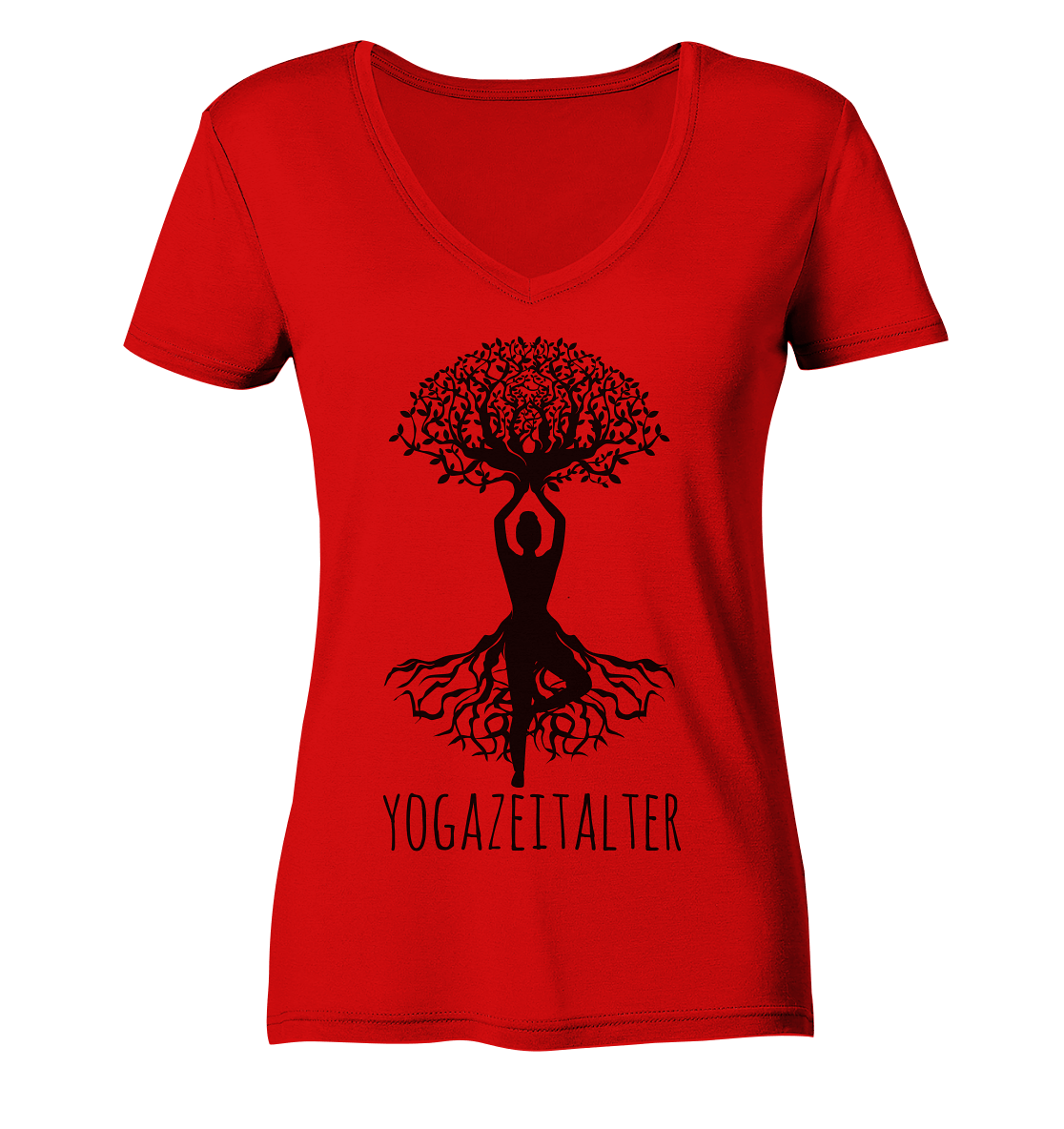 Yogazeitalter - Damen V-Neck Shirt Bio