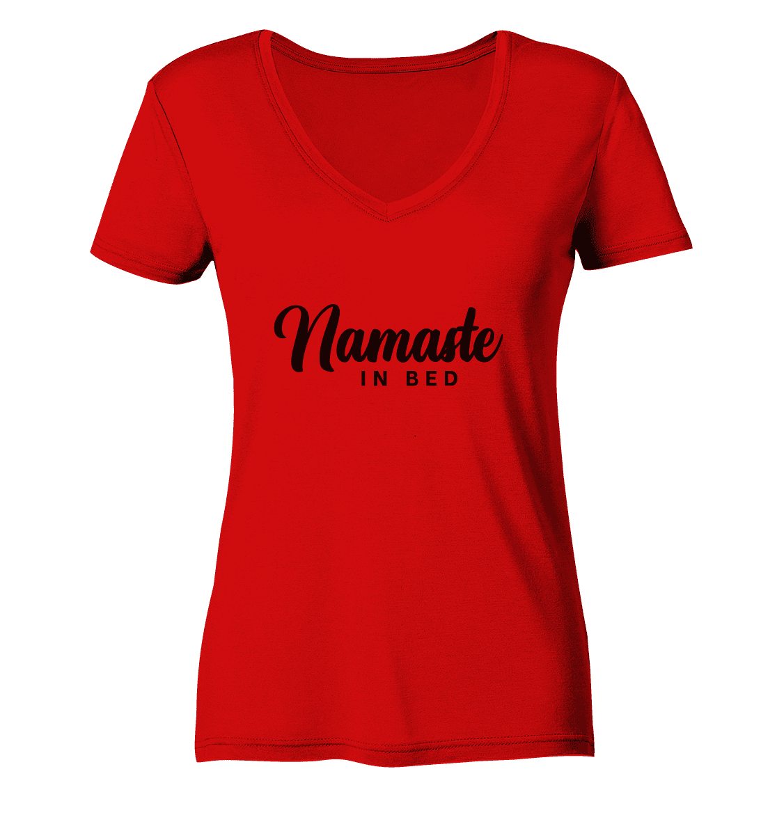 NAMASTE IN BED - Damen V-Neck Shirt