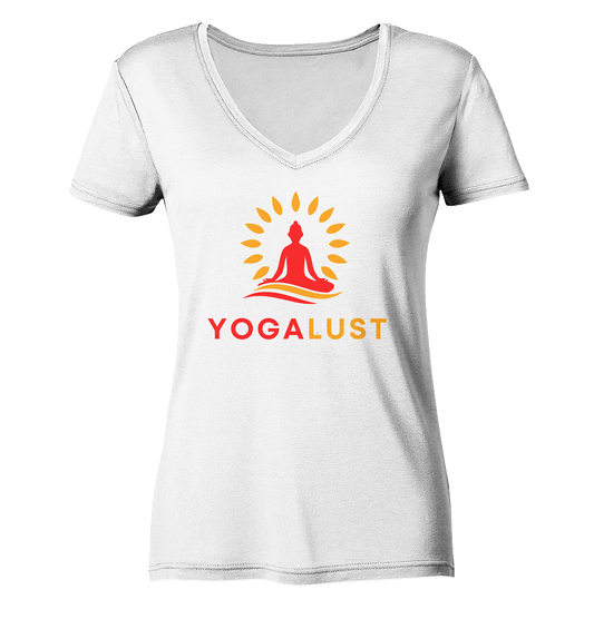 Yogalust - Damen V-Neck Shirt Bio