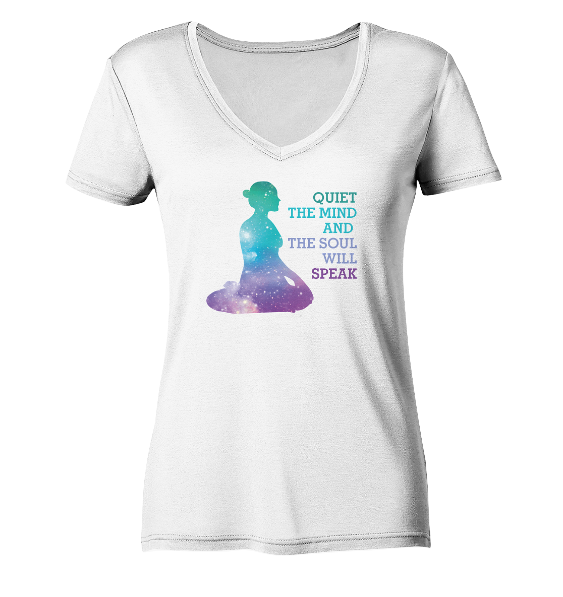 YOGA IS ABOUT SELF - Damen V-Neck Shirt