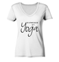 POWERED BY YOGA - Damen V-Neck Shirt Bio