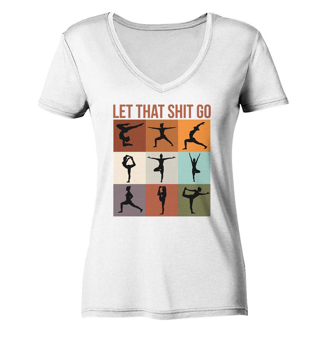 Let that shit go - Damen V-Neck Shirt