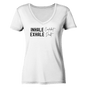 Einatmen - Damen V-Neck Shirt Bio