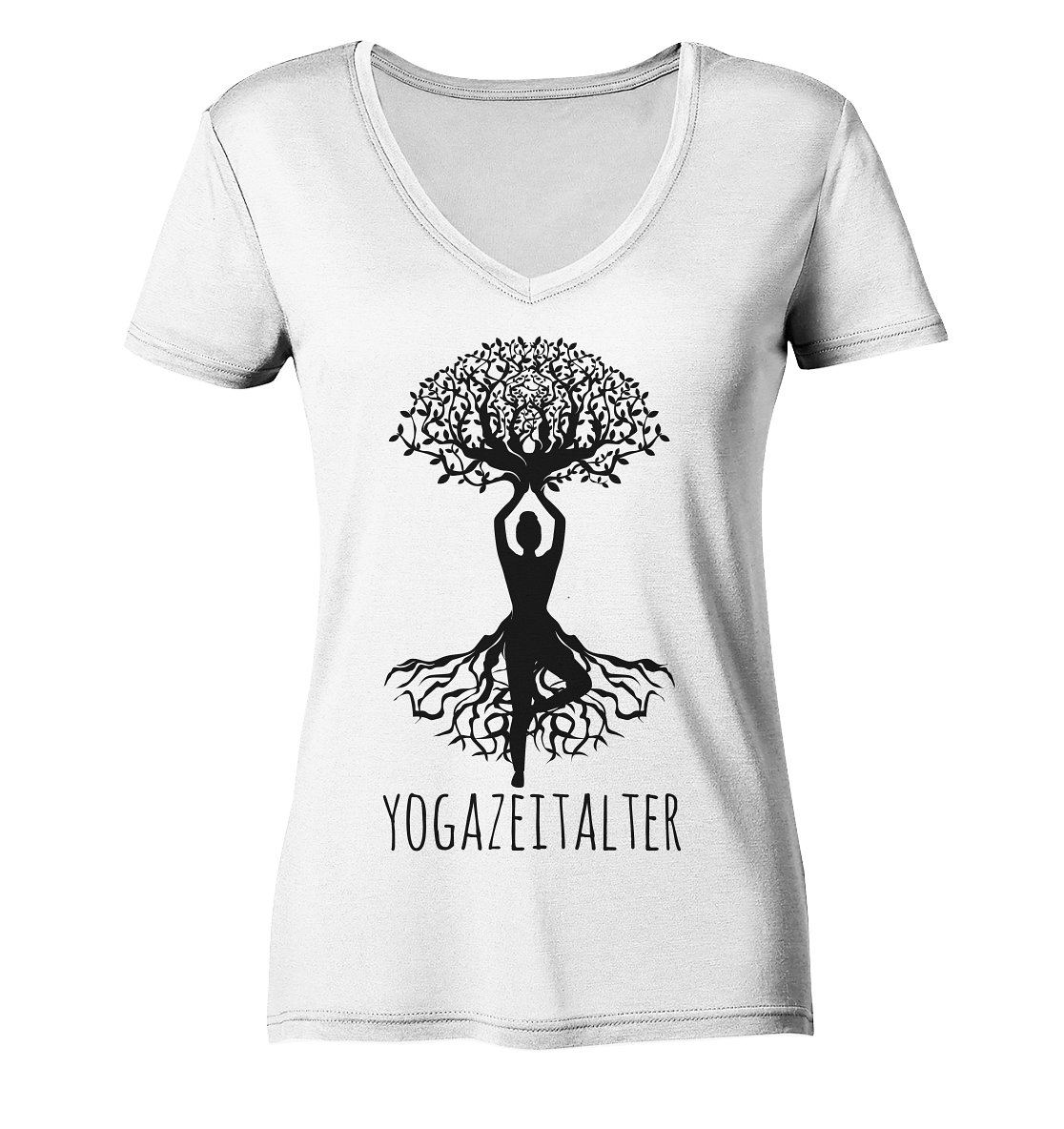 Yogazeitalter - Damen V-Neck Shirt Bio