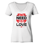 Liebe - Ladies V-Neck Shirt Bio