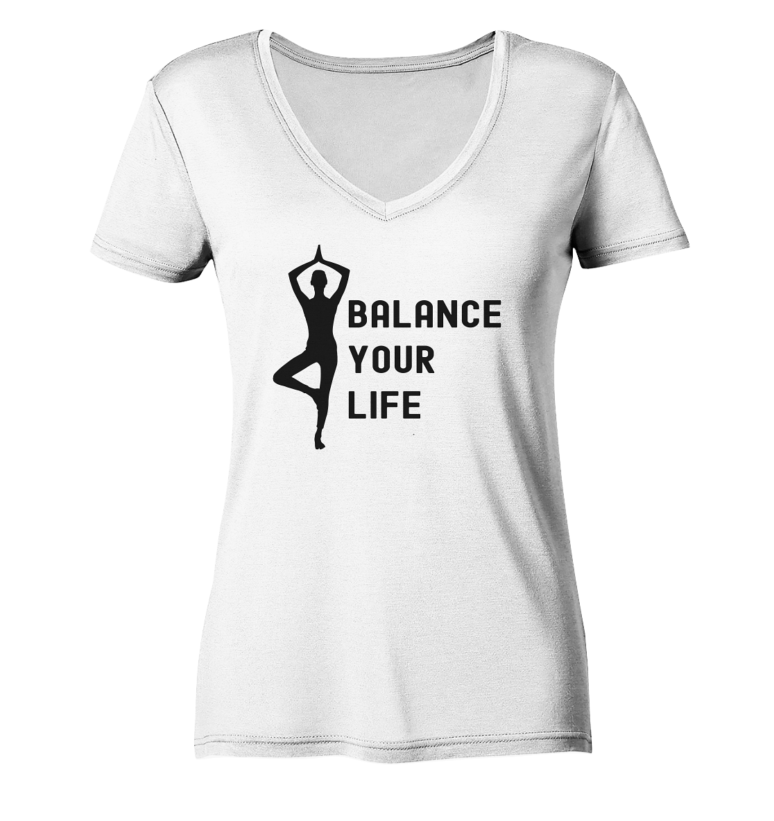 Yoga & Balance - Damen V-Neck Shirt Bio