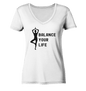 Yoga & Balance - Damen V-Neck Shirt Bio