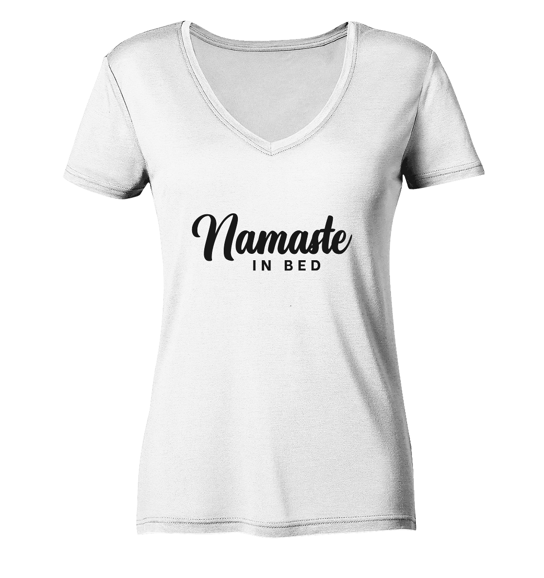 NAMASTE IN BED - Damen V-Neck Shirt