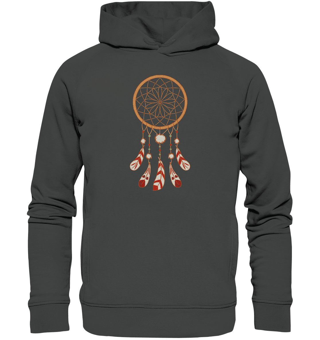 TRAUMFÄNGER - URSPRÜNGLICH INDIANISCHE SCHUTZAMULETTE  - Unisex Hoodie Bio