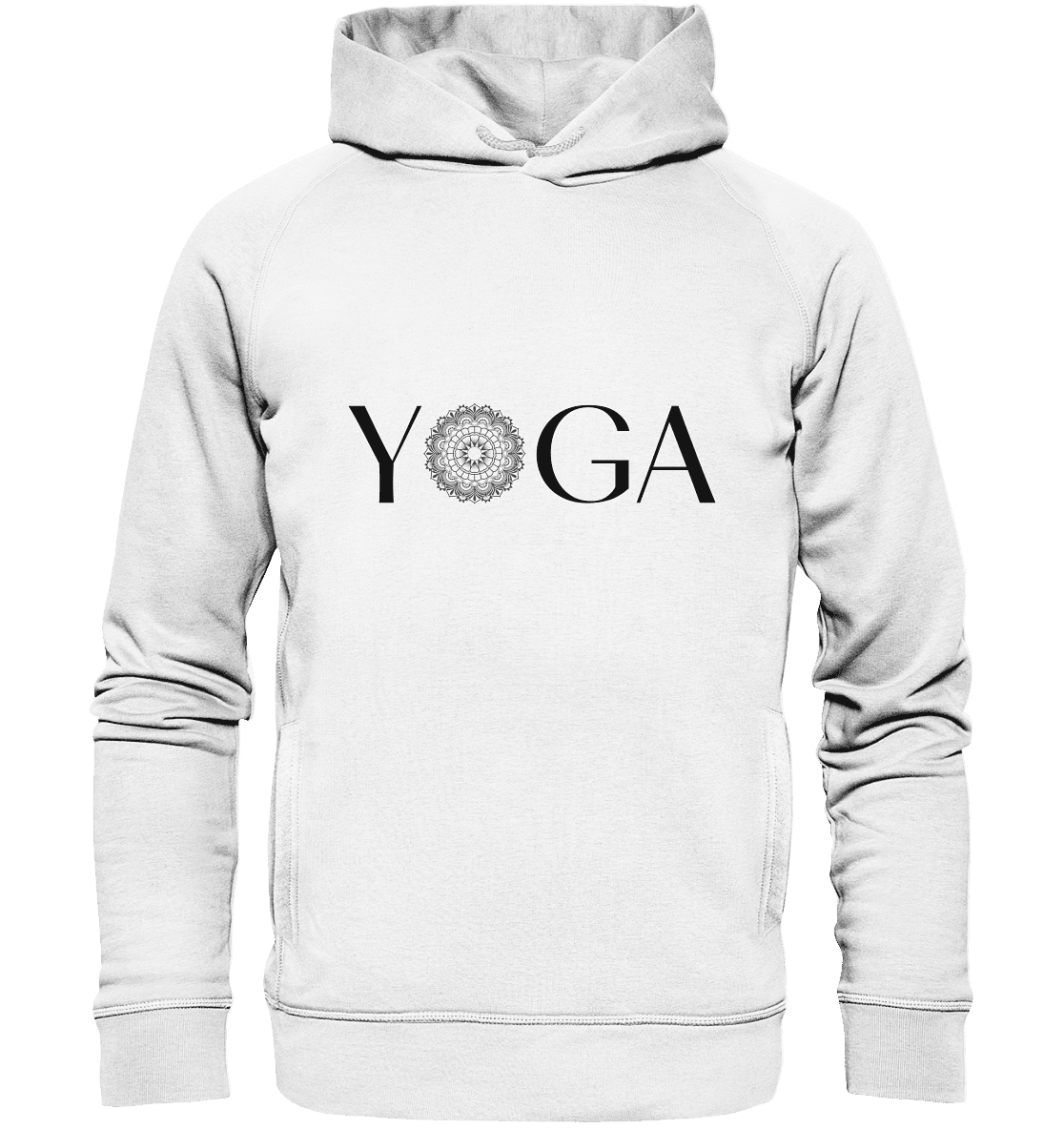 YOGA - DER EINKLANG IN RAUM UND ZEIT - UNISEX HOODIE BIO