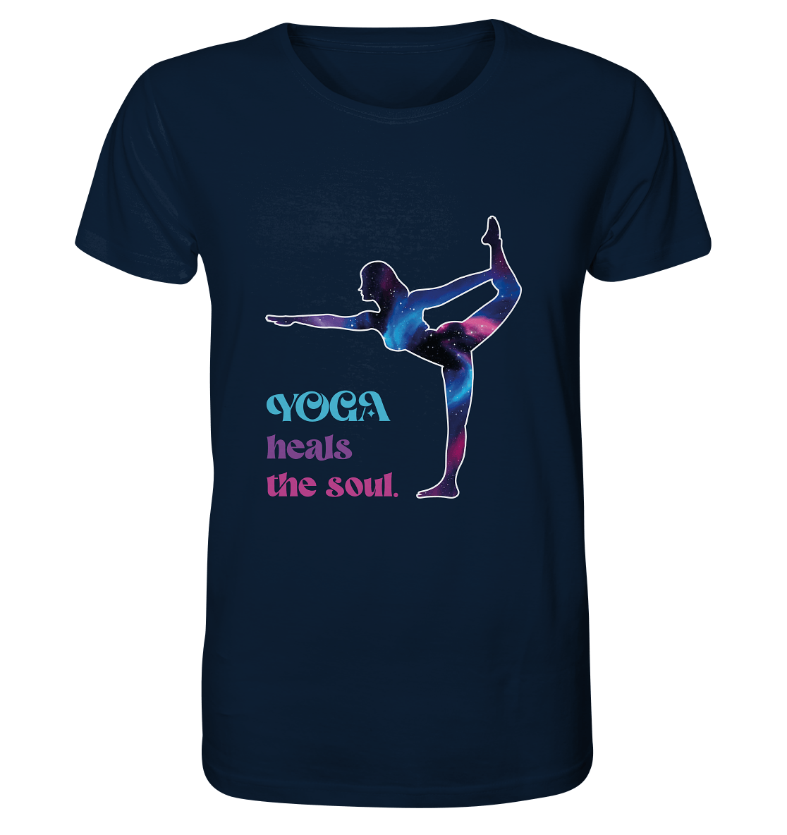 YOGA HEALS THE SOUL - Herren T-Shirt Bio