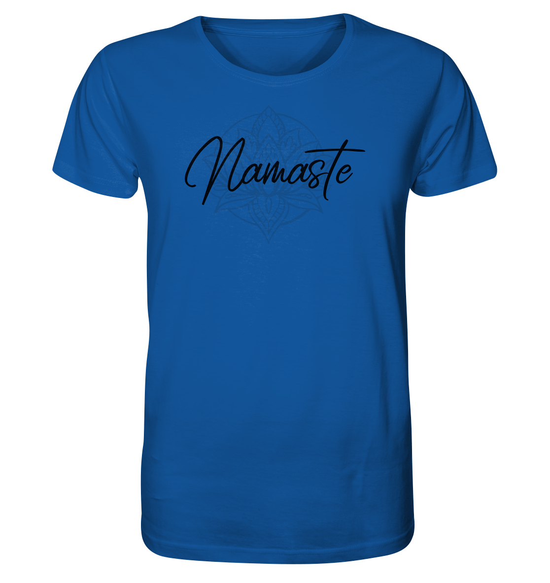 NAMASTE DIE BLUME DES LEBENS!- Herren T-Shirt Bioqualität