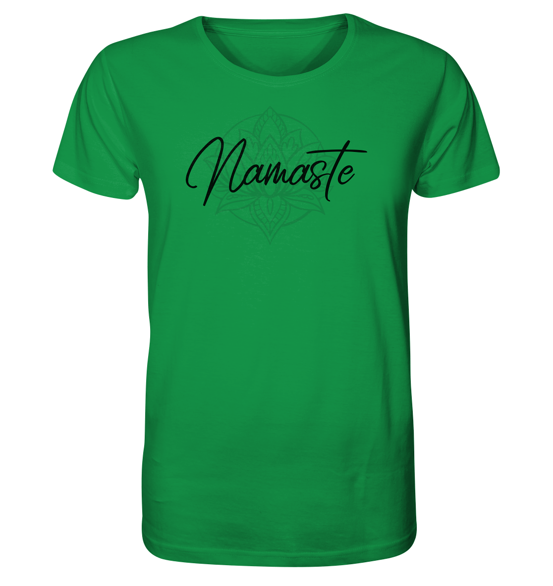 NAMASTE DIE BLUME DES LEBENS!- Herren T-Shirt Bioqualität