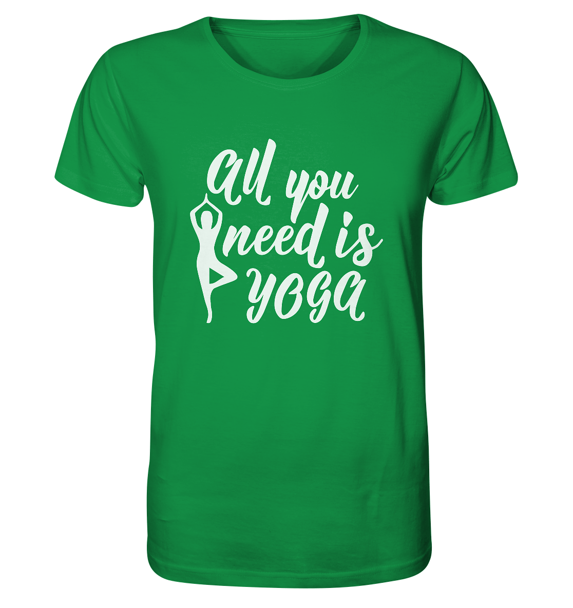 All you need is yoga - Herren T-Shirt Bioqualität