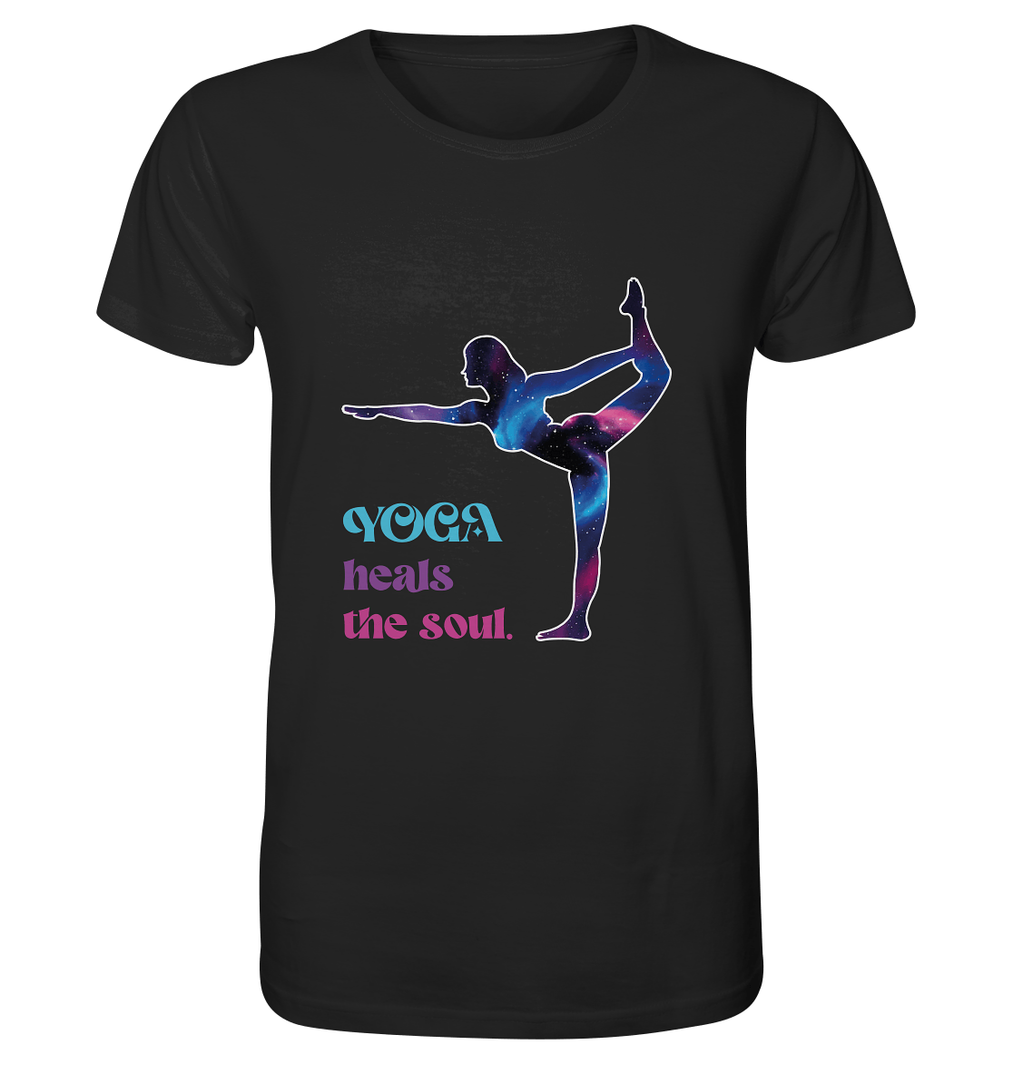 YOGA HEALS THE SOUL - Herren T-Shirt Bio