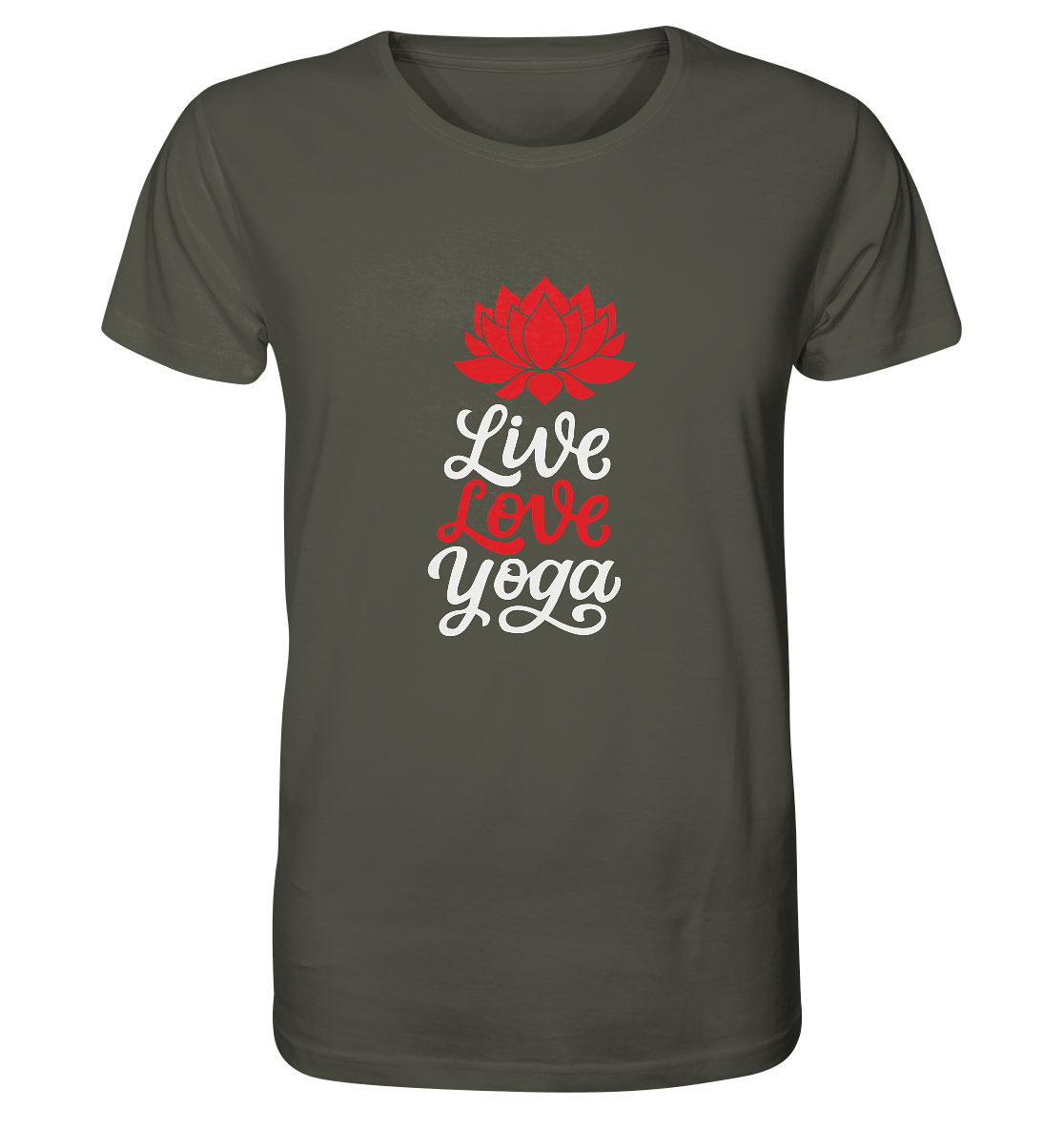 Live & Love - Herren T-Shirt Bioqualität