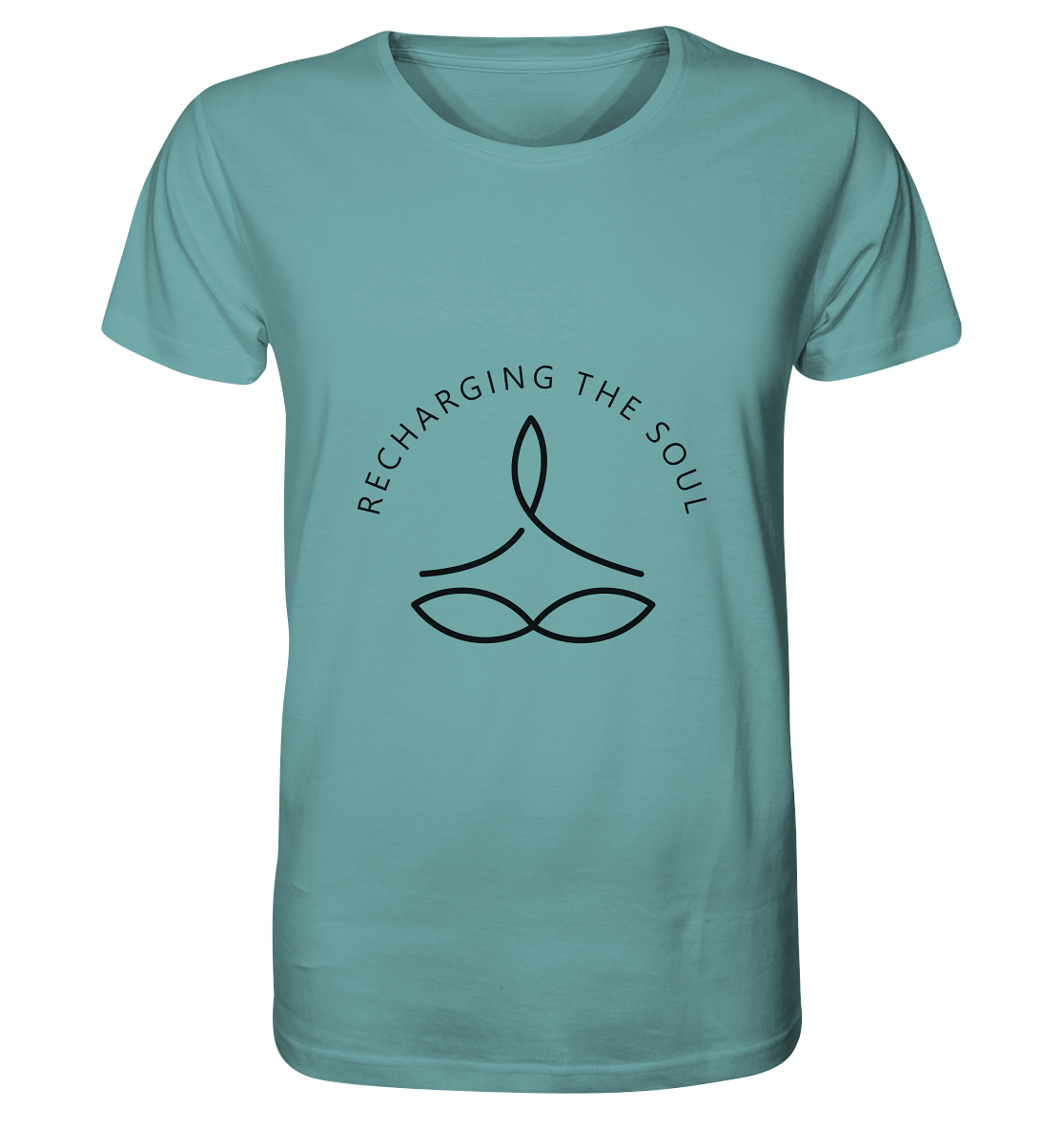 RECHARGING THE SOUL YOGA - AUFLADEN DER SEELE MIT YOGA - Herren T-Shirt Bioqualität