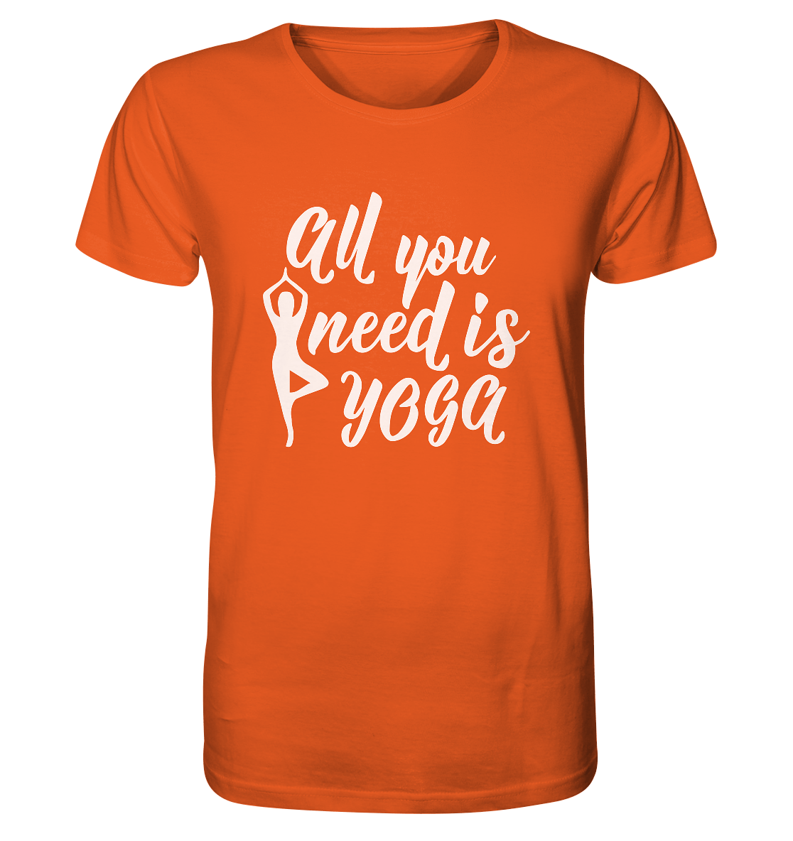 All you need is yoga - Herren T-Shirt Bioqualität