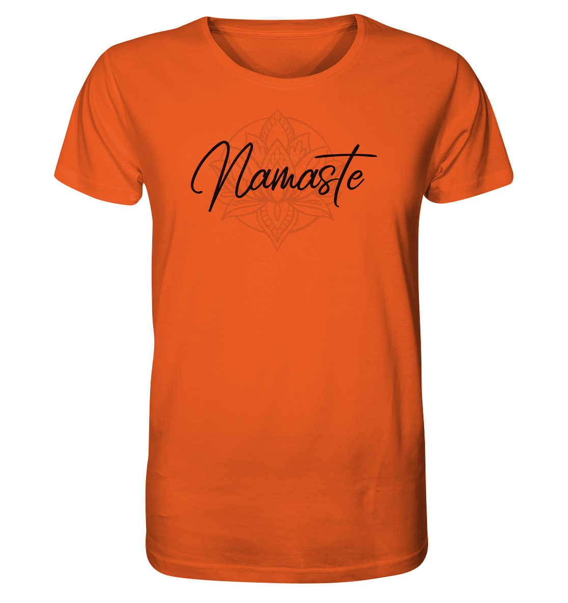 NAMASTE DIE BLUME DES LEBENS!- Herren T-Shirt Bioqualität